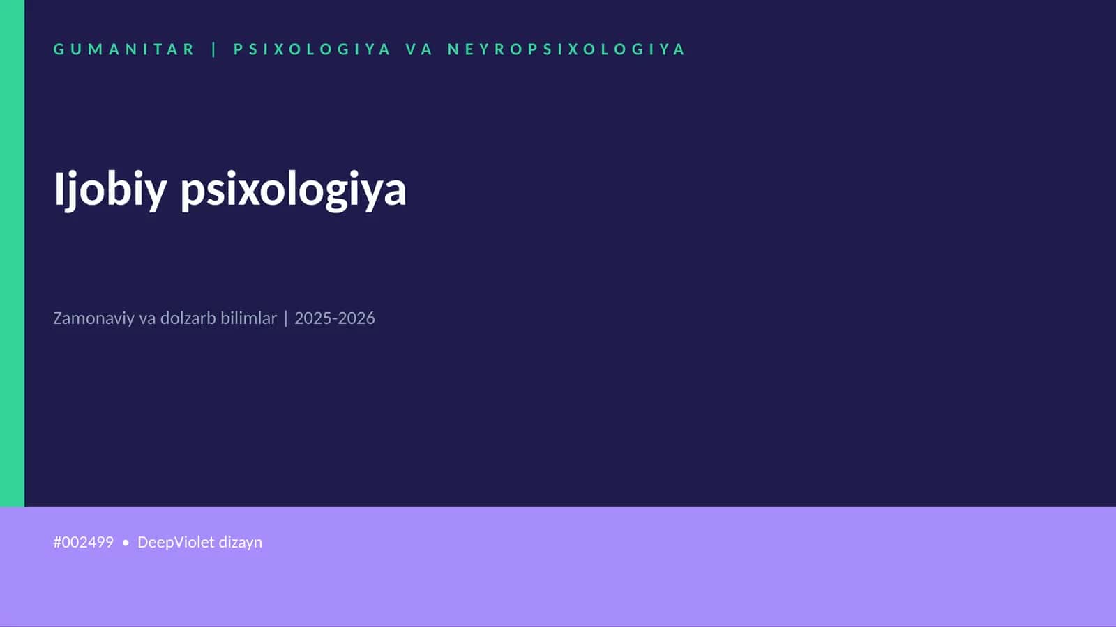 Ijobiy psixologiya