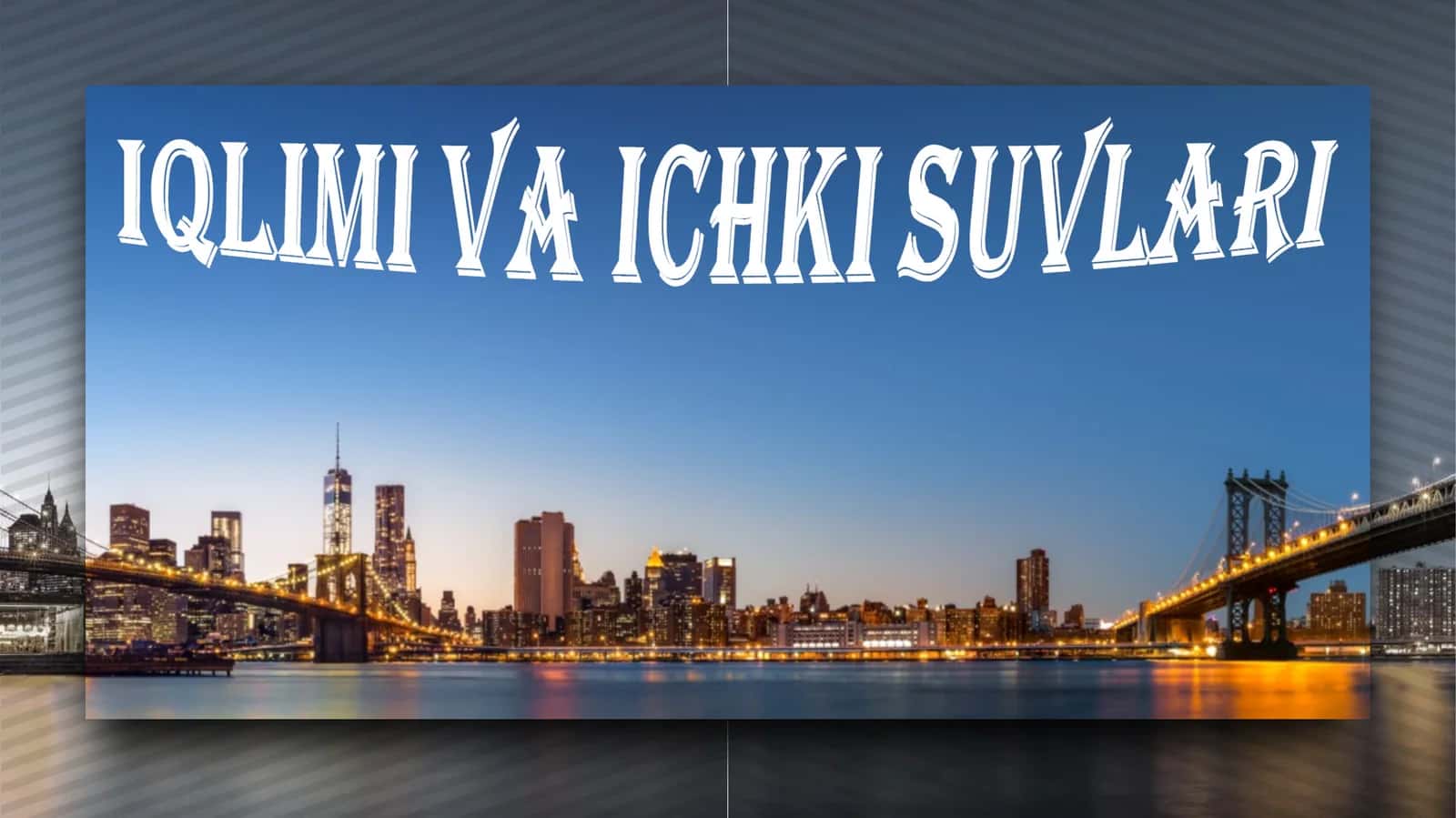 Janubiy Amerika Iqlimi va ichki suvlari