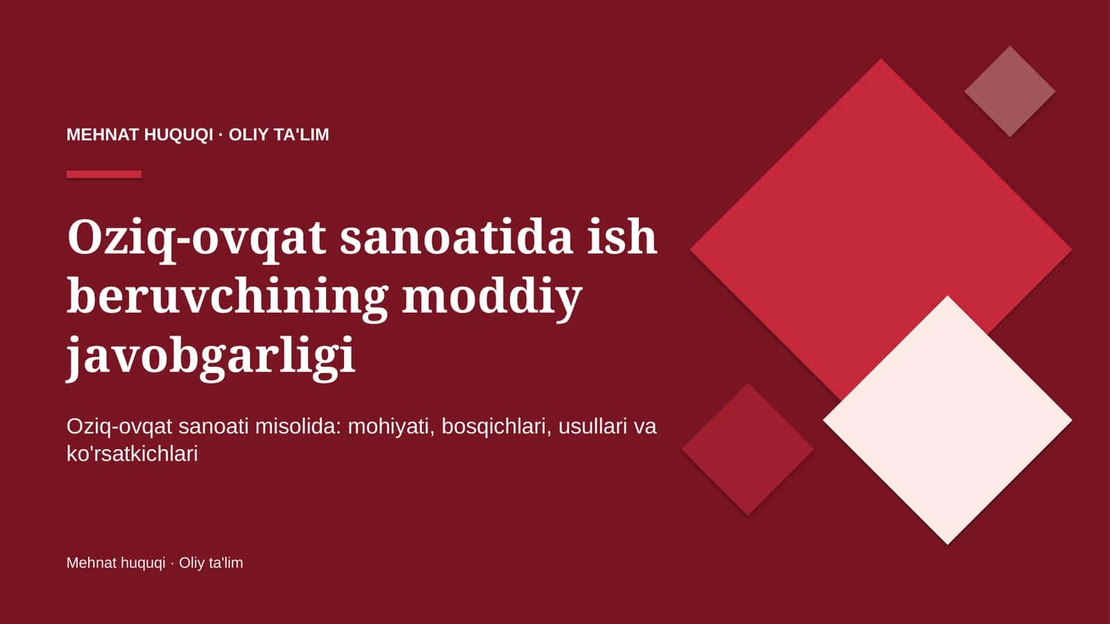 oziq ovqat sanoatida ish beruvchining moddiy javobgarligi 7379