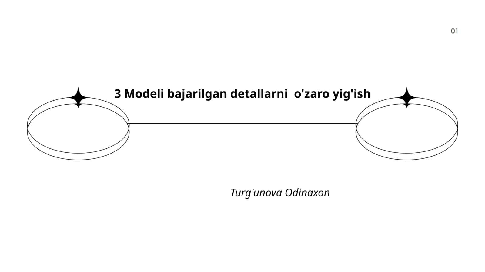 Modeli 3 uchun yig'ish chizmalari va texnik talablari