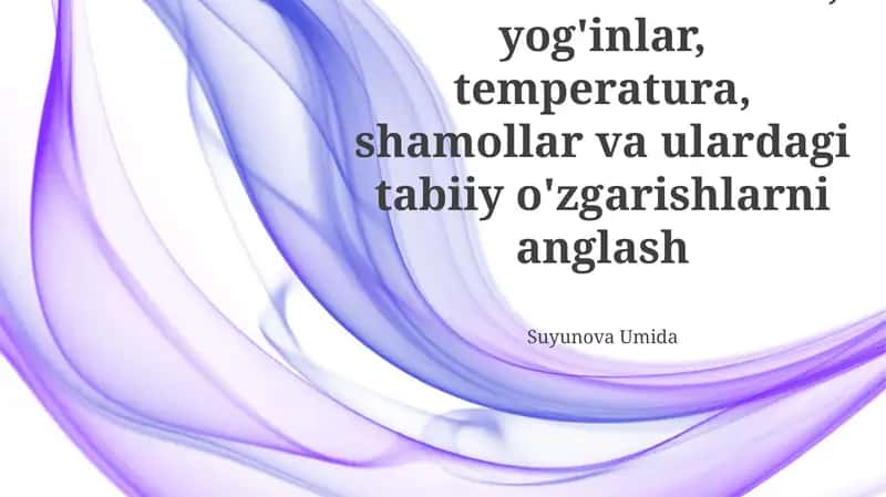 Namlik va uning ahamiyati