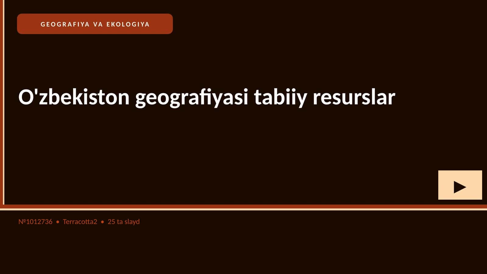 O'zbekiston geografiyasi tabiiy resurslar