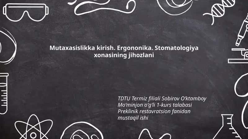 Preklinik restavratsion fanidan mustaqil ish