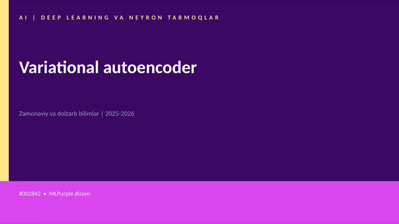Variational autoencoder