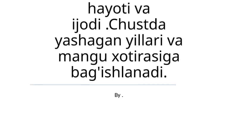 Shoir Soʻfizoda hayoti va ijodi