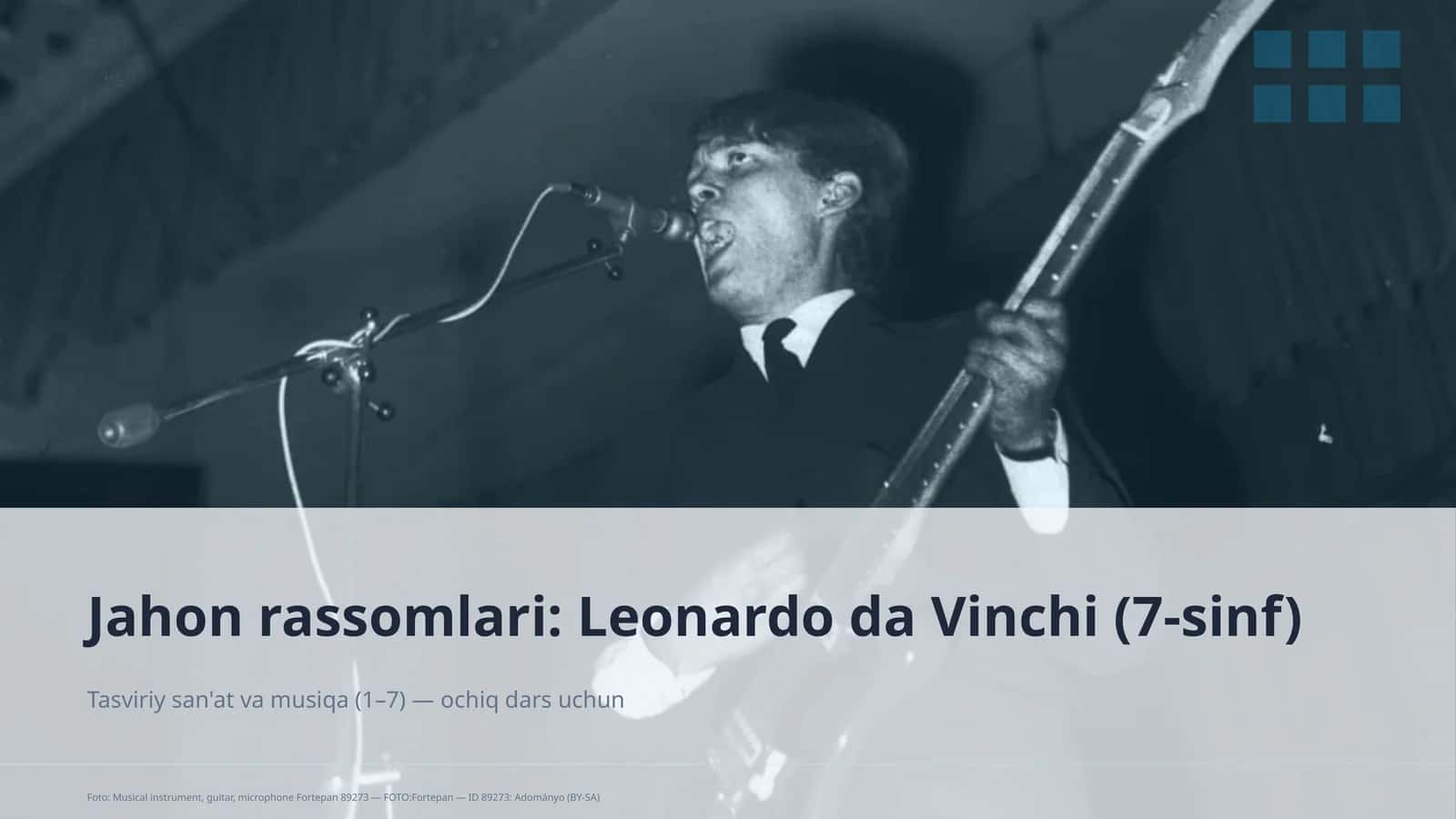 Jahon rassomlari: Leonardo da Vinchi (7-sinf)