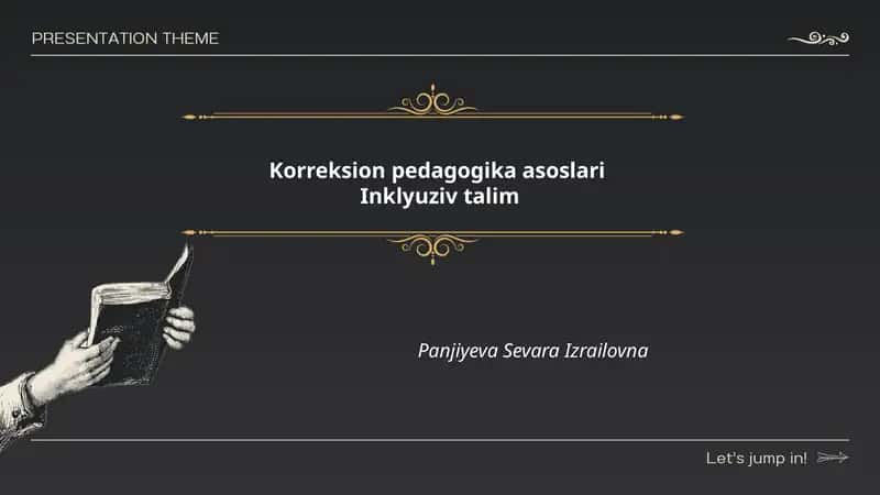 Korreksion pedagogika asoslari Inklyuziv talim