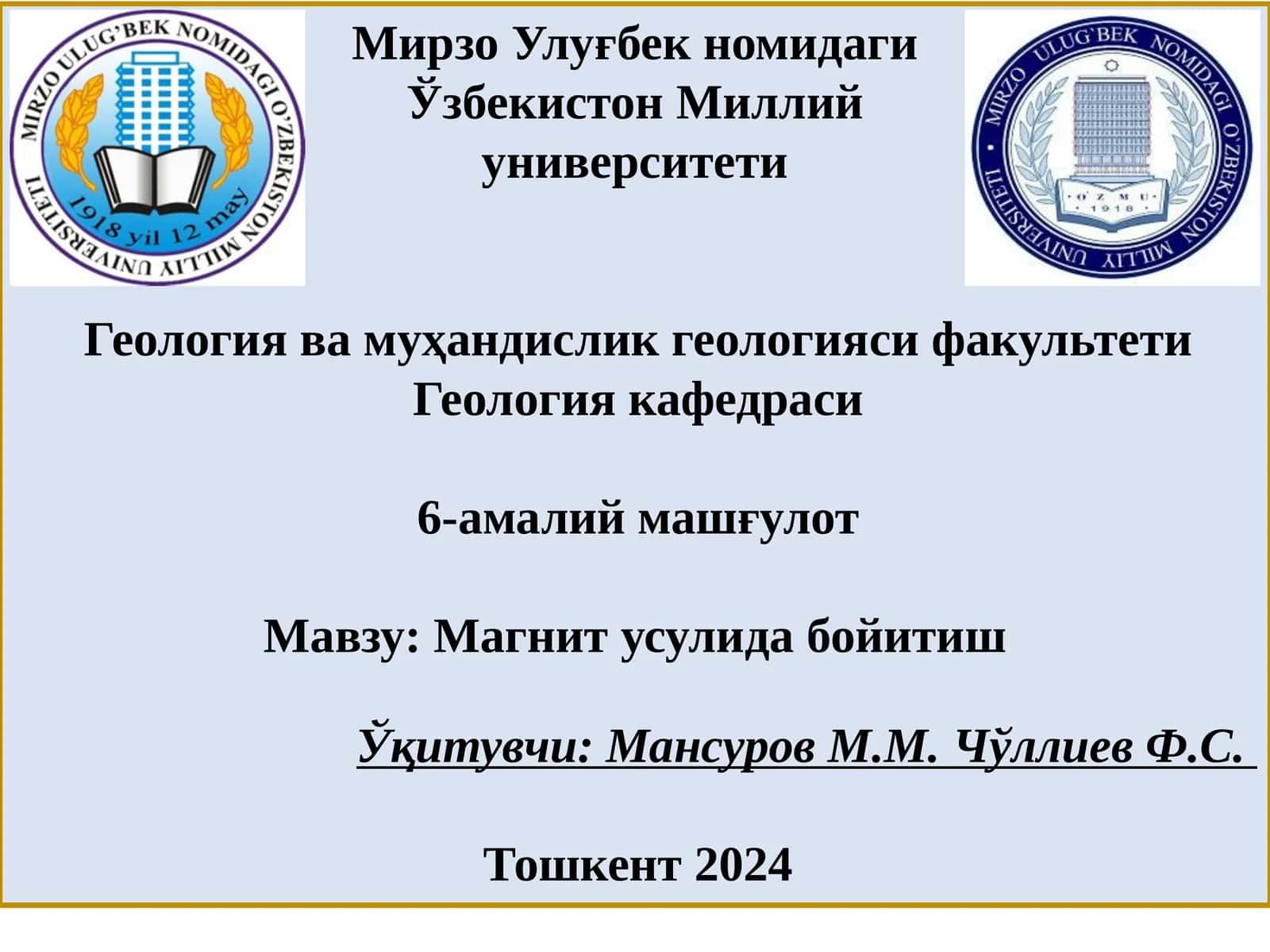 Магнит усулида бойитиш