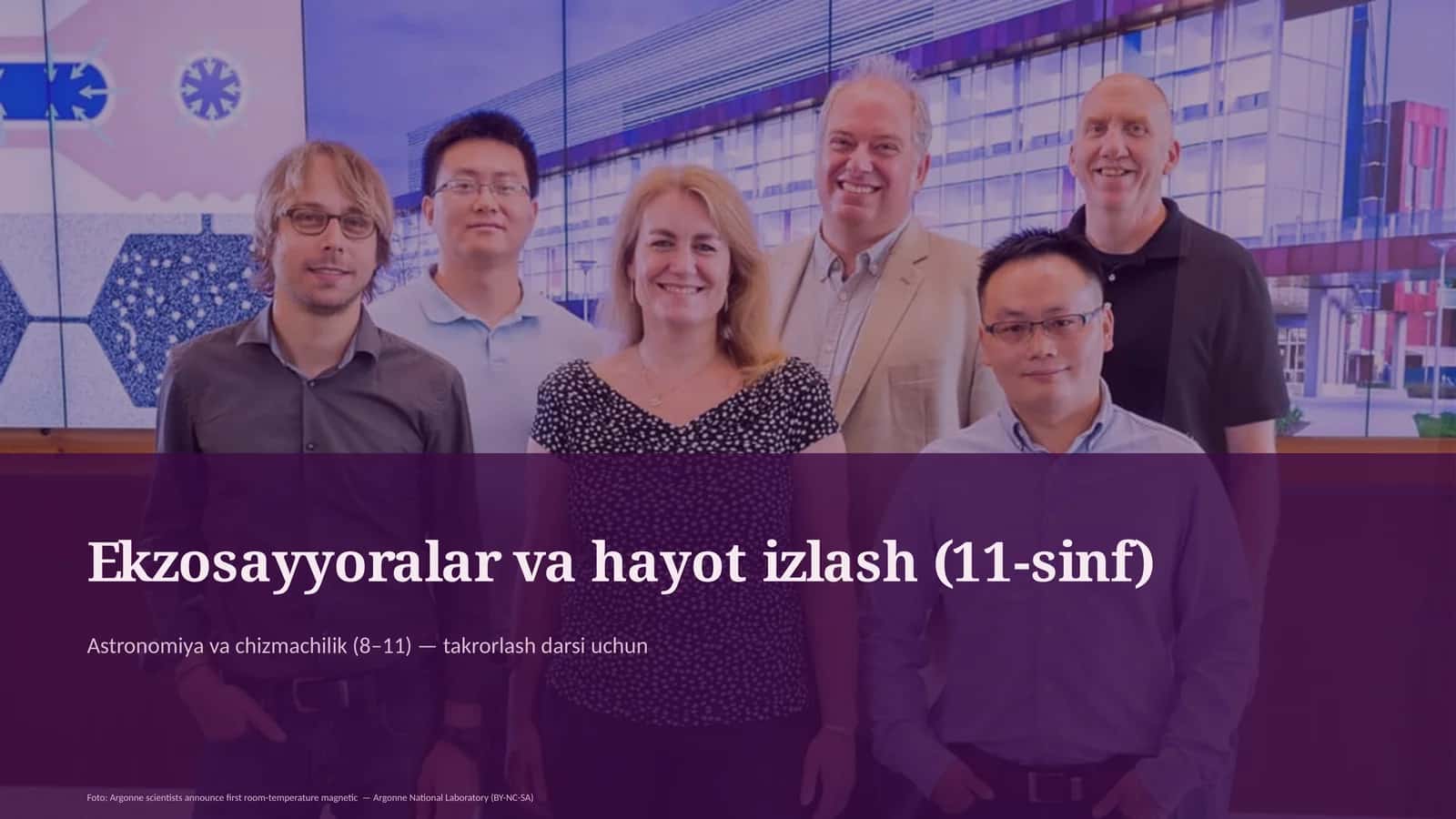Ekzosayyoralar va hayot izlash (11-sinf)