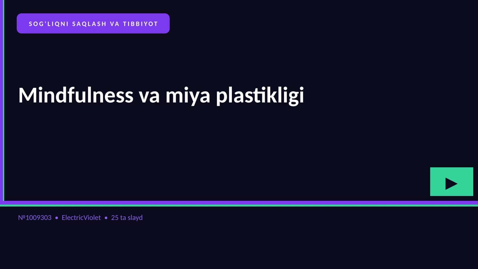 Mindfulness va miya plastikligi