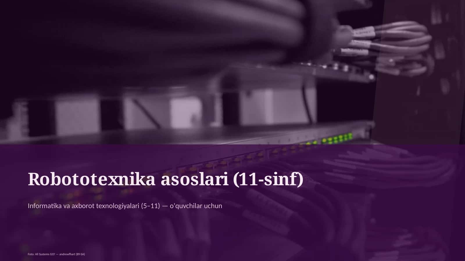 Robototexnika asoslari (11-sinf)