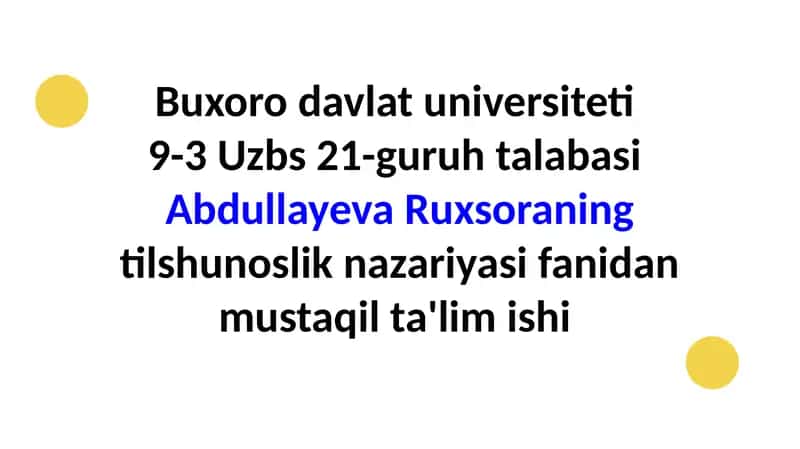 Tilshunosliktarmoqlari(psixolingvistika,sotsiolingvistika)