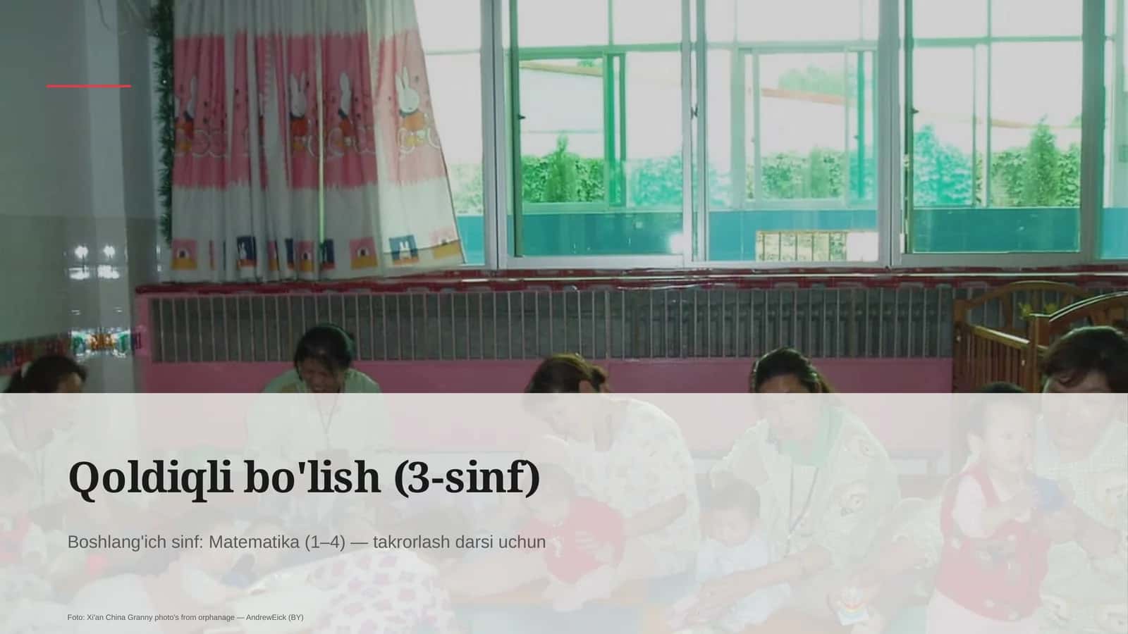 Qoldiqli bo'lish (3-sinf)
