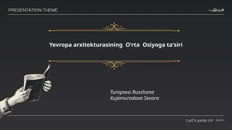 Yevropa arxitekturasining Oʻrta Osiyoga taʼsiri