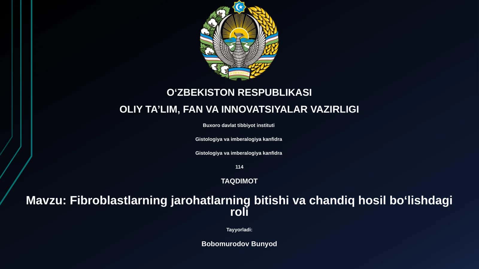 Fibroblastlar va Chandiq Hosil Boʻlishdagi Roli