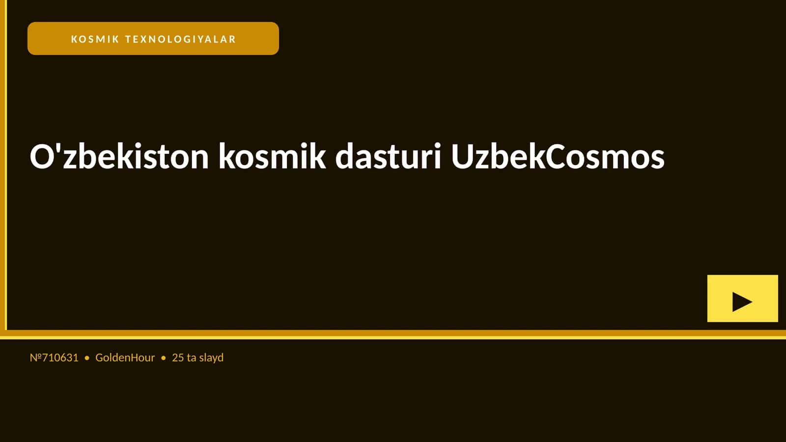 O'zbekiston kosmik dasturi UzbekCosmos