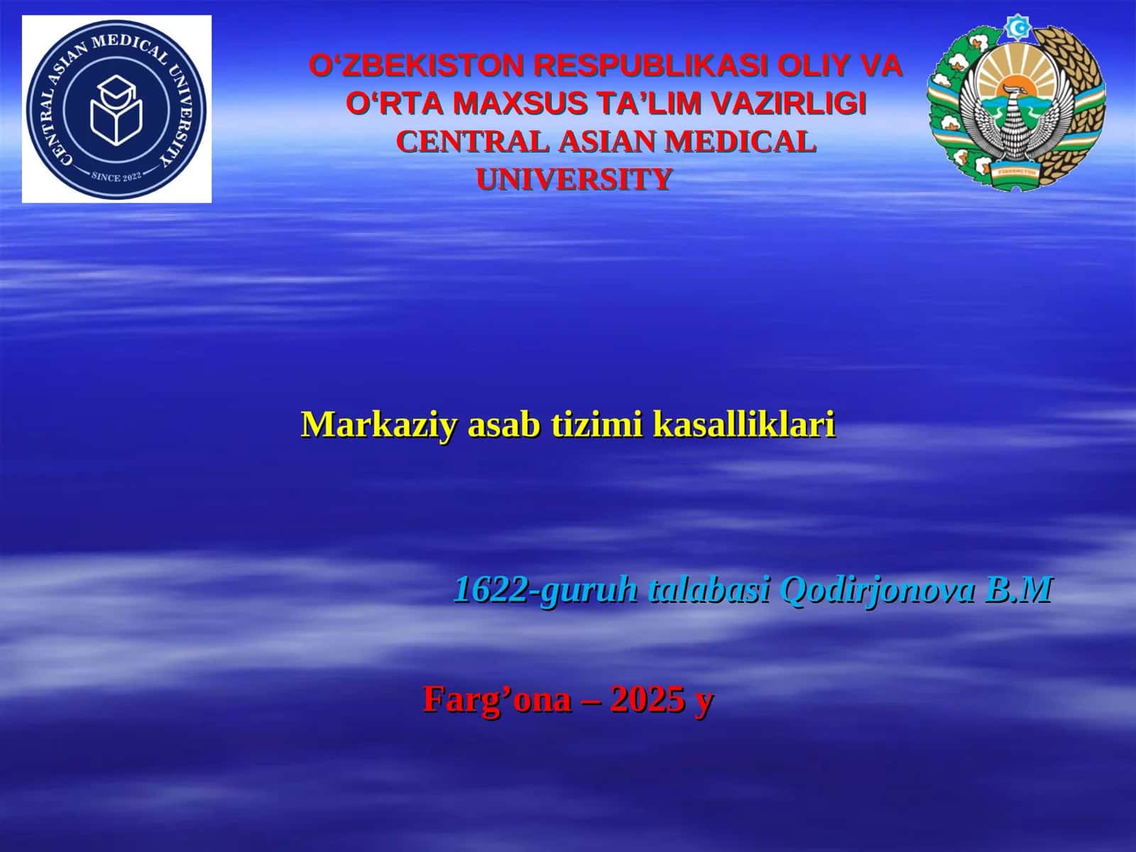Markaziy asab tizimi kasalliklari