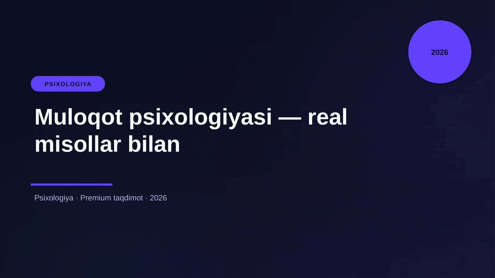 Muloqot psixologiyasi — real misollar bilan