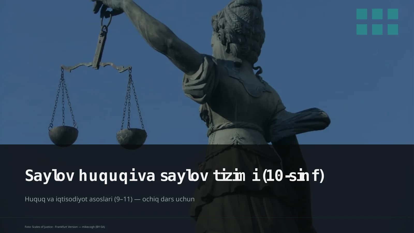 Saylov huquqi va saylov tizimi (10-sinf)