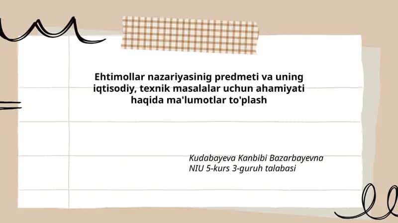 Ehtimollar nazariyasi