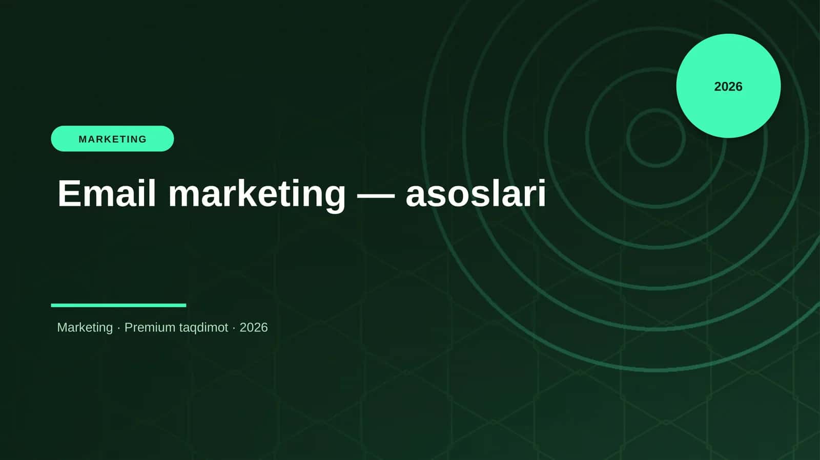 Email marketing — asoslari