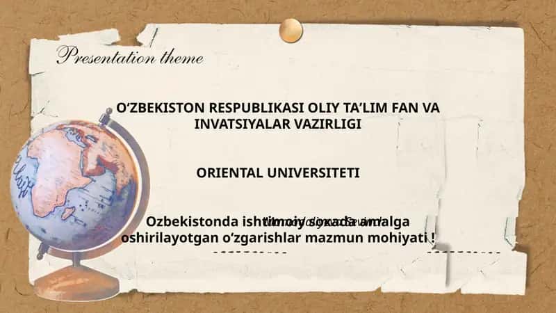 Oʻzbekistonda ishtimoiy soxada amalga oshirilayotgan oʻzgarishlar mazmun mohiyati!