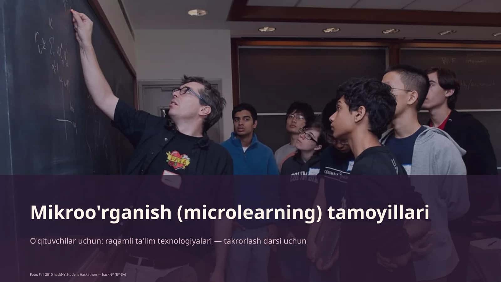 Mikroo'rganish (microlearning) tamoyillari