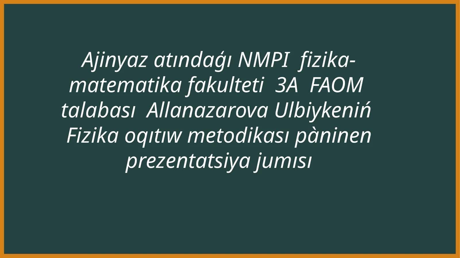 PISA Xalqaraliq bahalaw sisteması