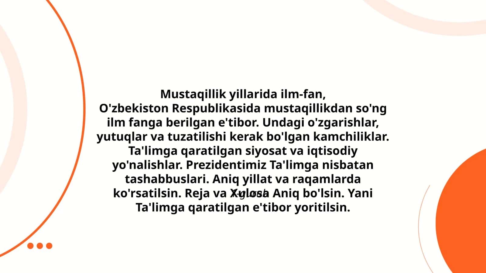Mustaqillik yillarida ilm-fan