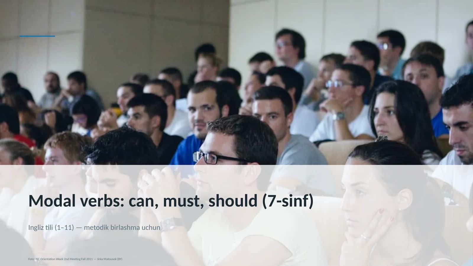 Modal verbs: can, must, should (7-sinf)