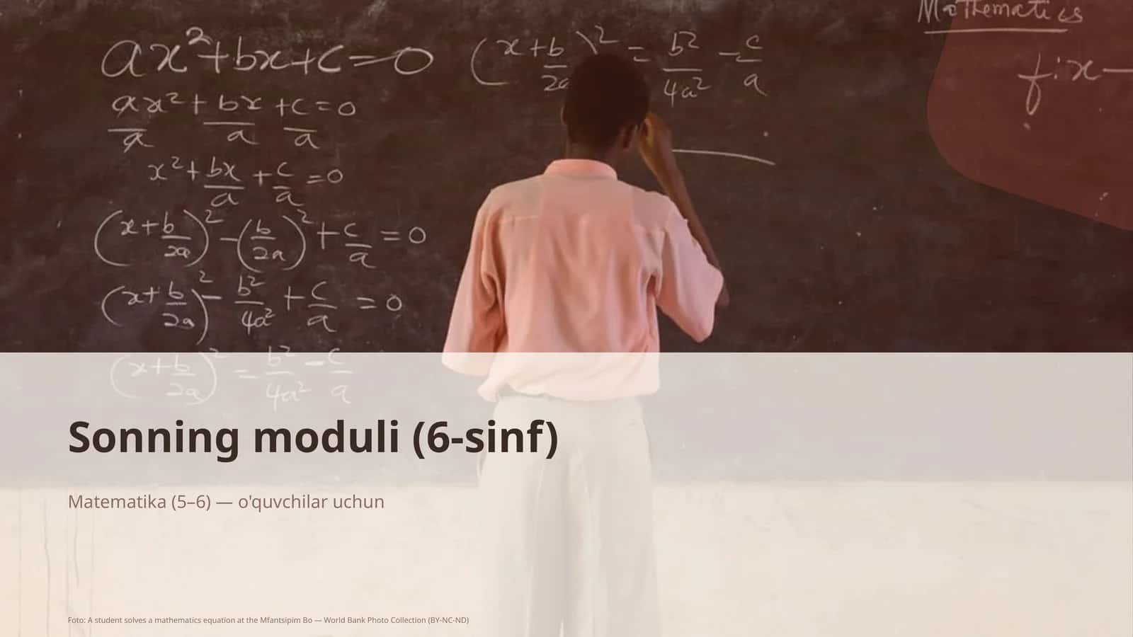 Sonning moduli (6-sinf)