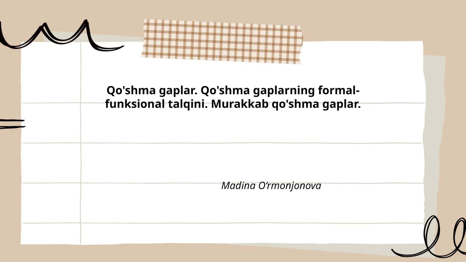 Qo'shma gaplar. Qo'shma gaplarning formal-funksional talqini. Murakkab qo'shma gaplar