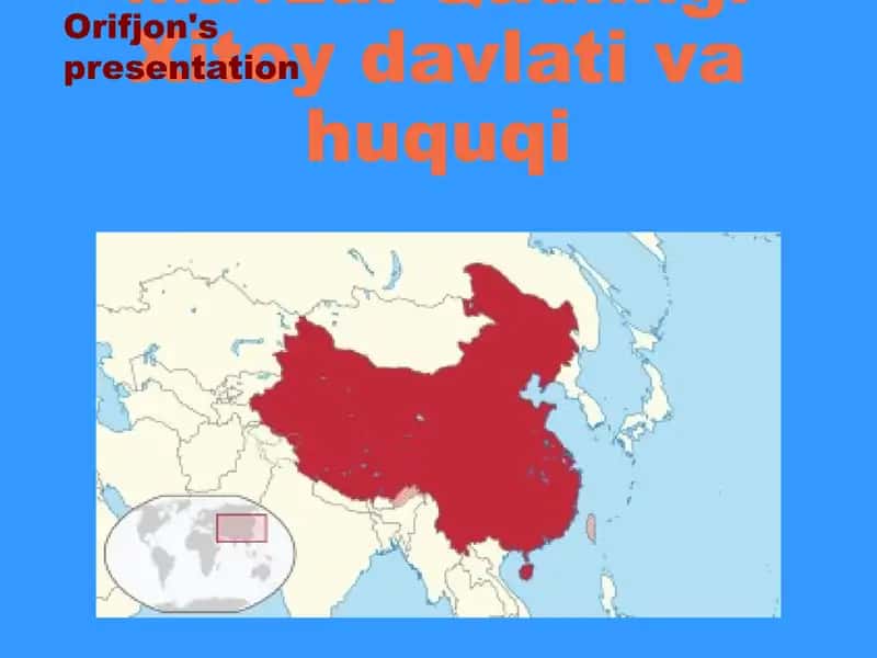 Qadimgi Xitoy davlati va huquqi