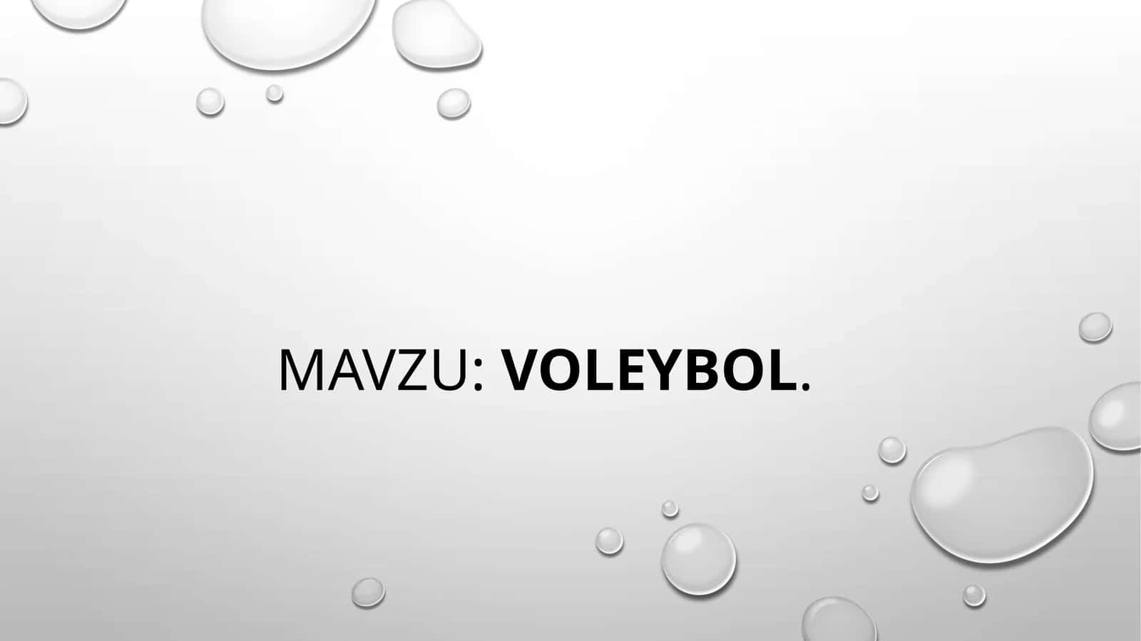 Voleybol