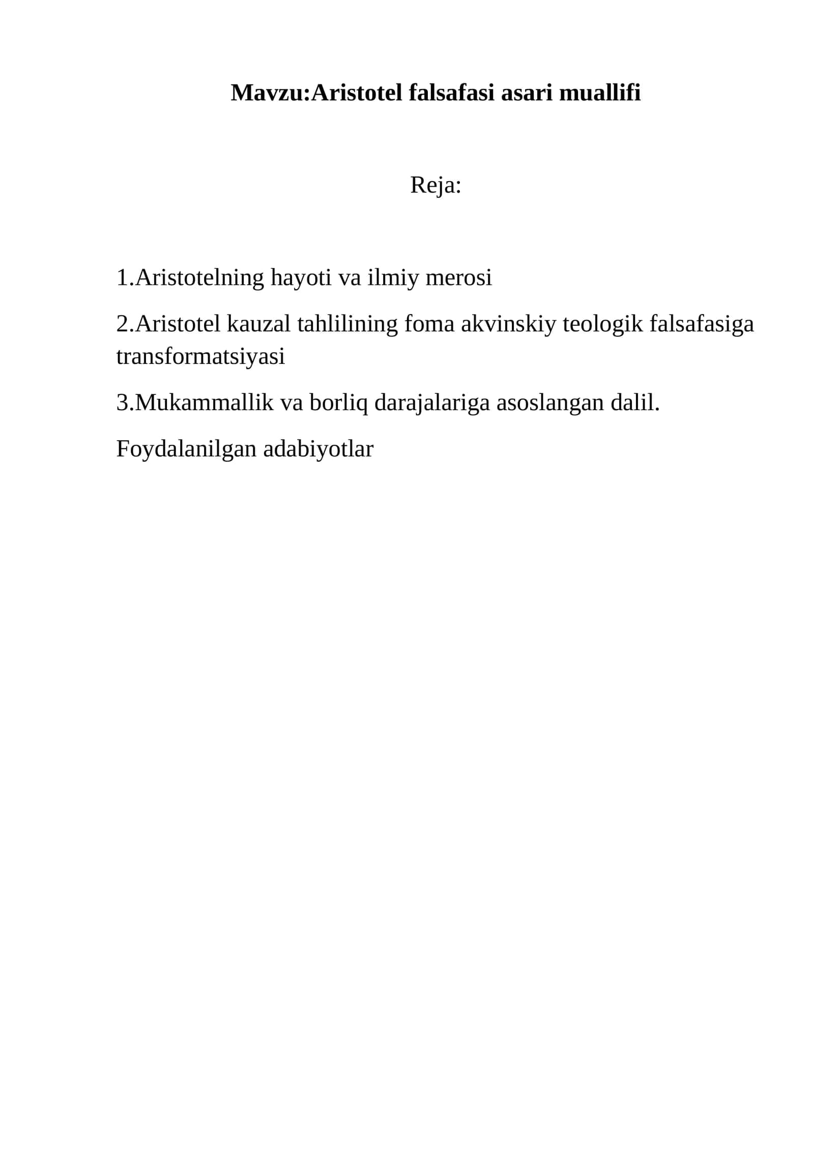 Aristotel falsafasi asari muallifi
