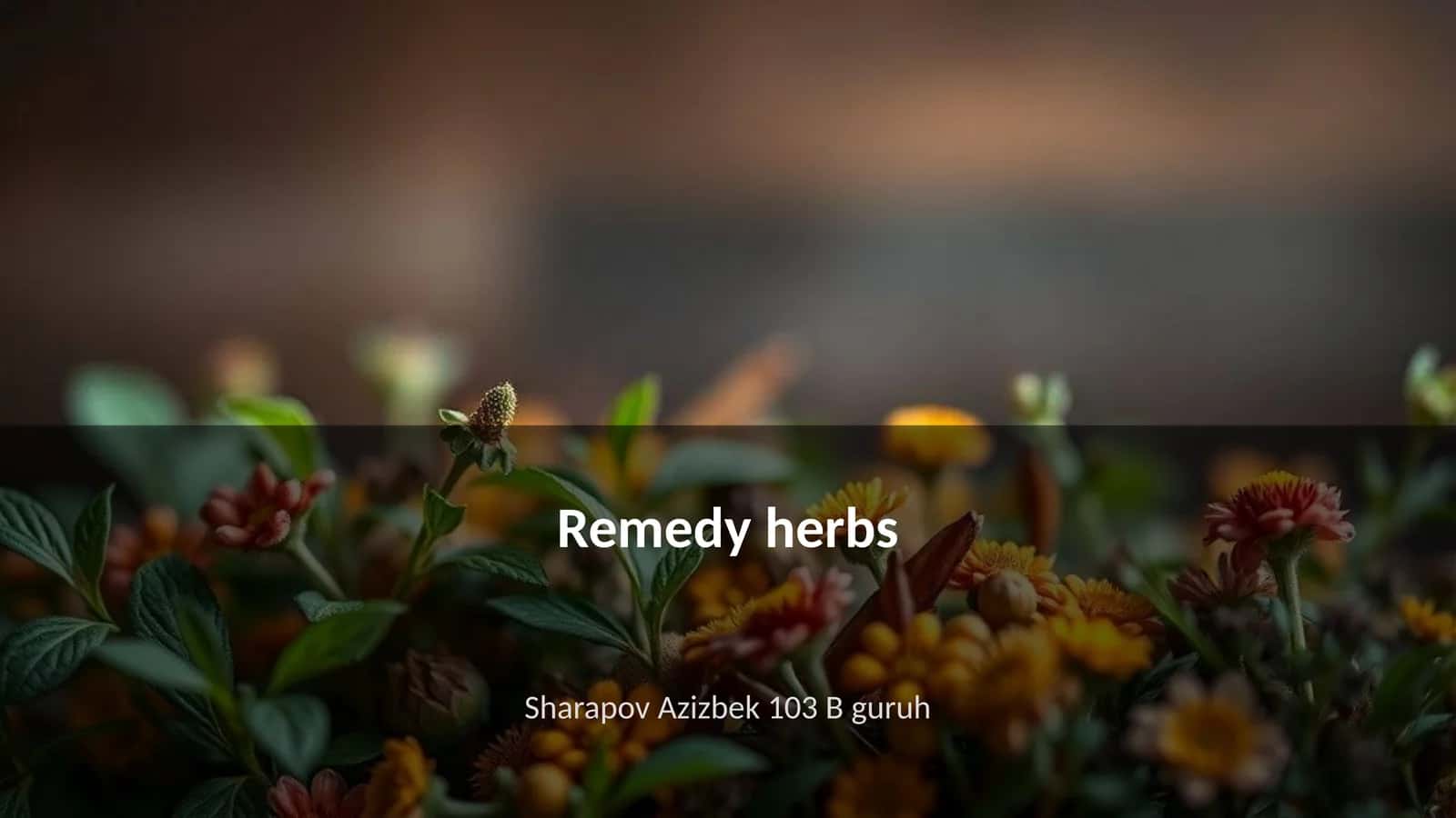Remedy herbs