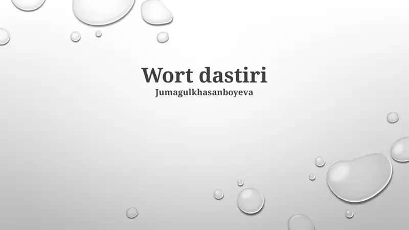 Wort dastiri