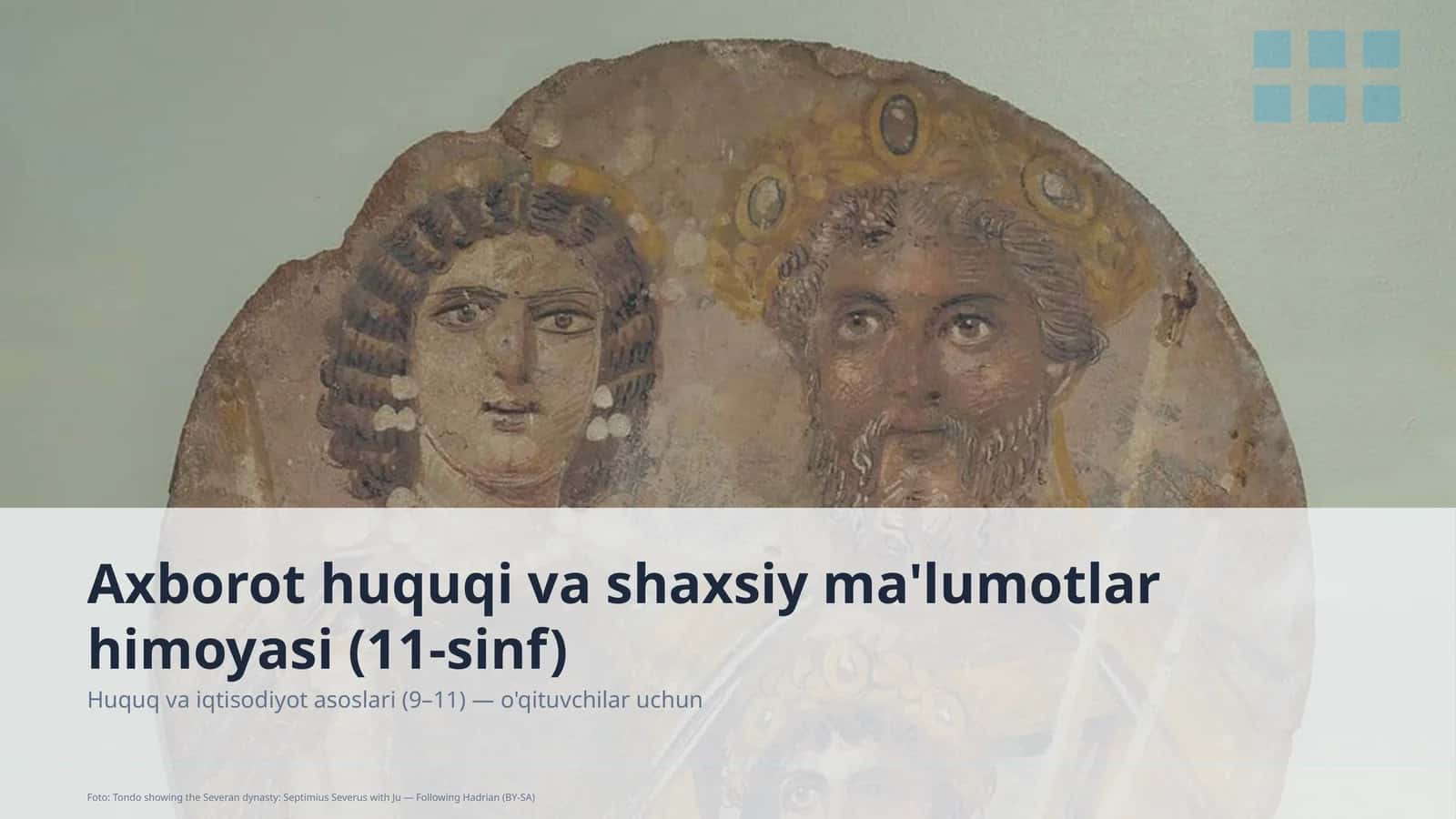 Huquq va iqtisodiyot asoslari (9–11) — o'qituvchilar uchun