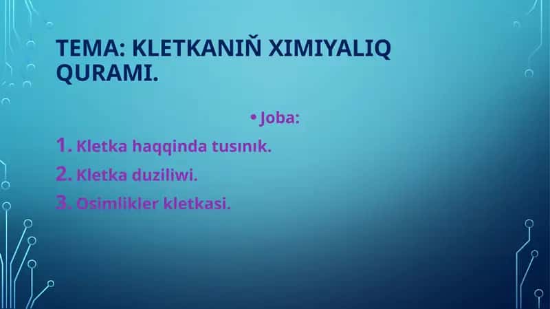 Osimlikler kletkasi