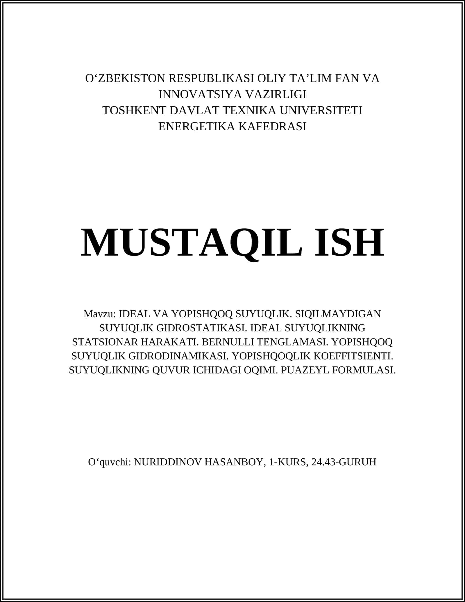 IDEAL VA YOPISHQOQ SUYUQLIK