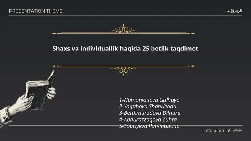 Shaxs haqida taqdimot