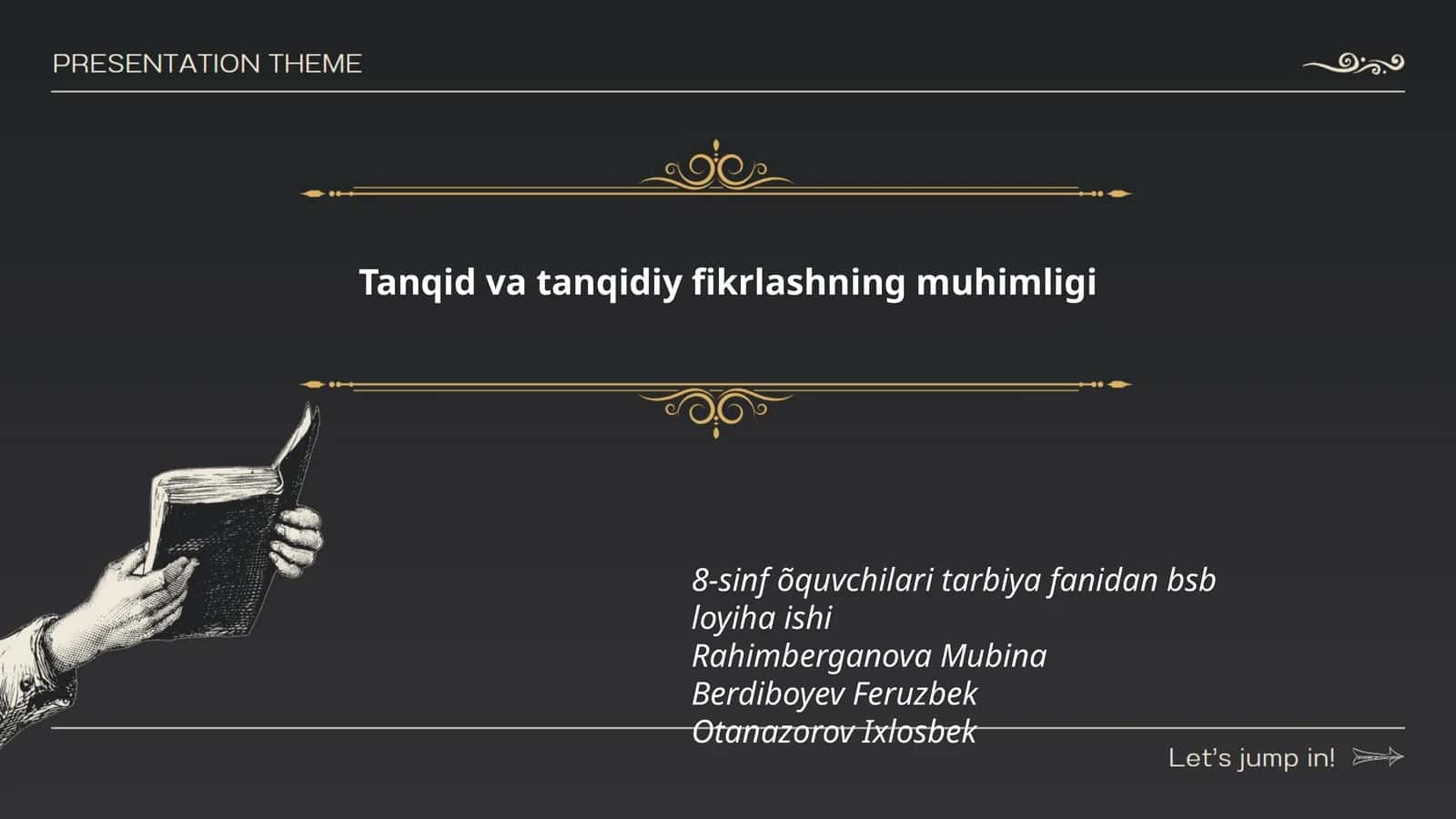 Tanqid va tanqidiy fikrlashning muhimligi