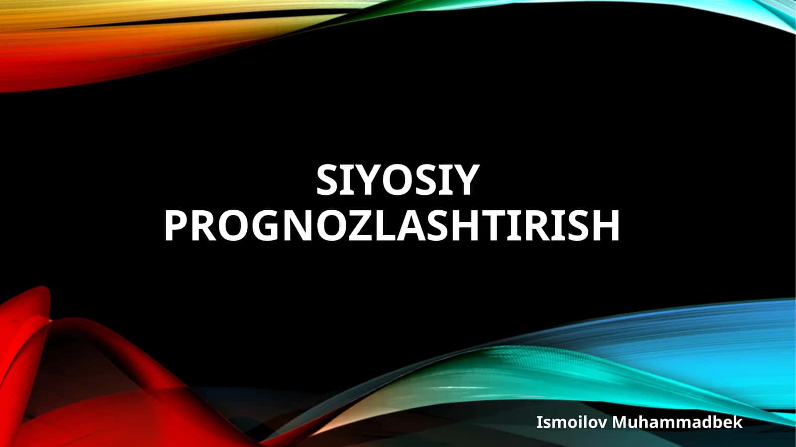 Siyosiy prognozlashtirish