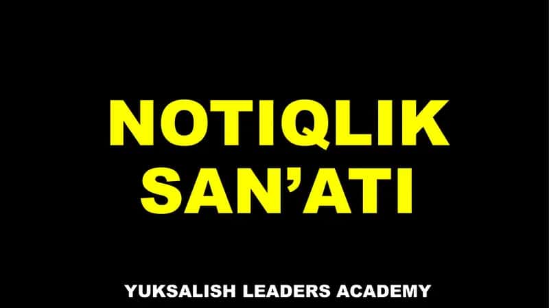 NOTIQLIK SAN’ATI