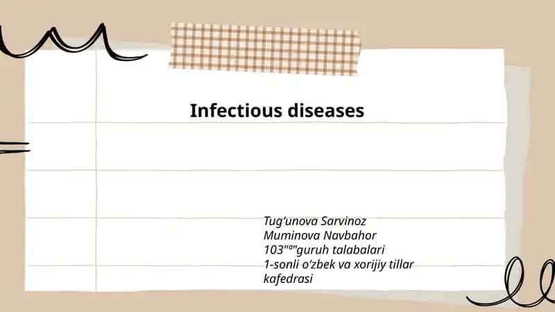 Infectious diseases