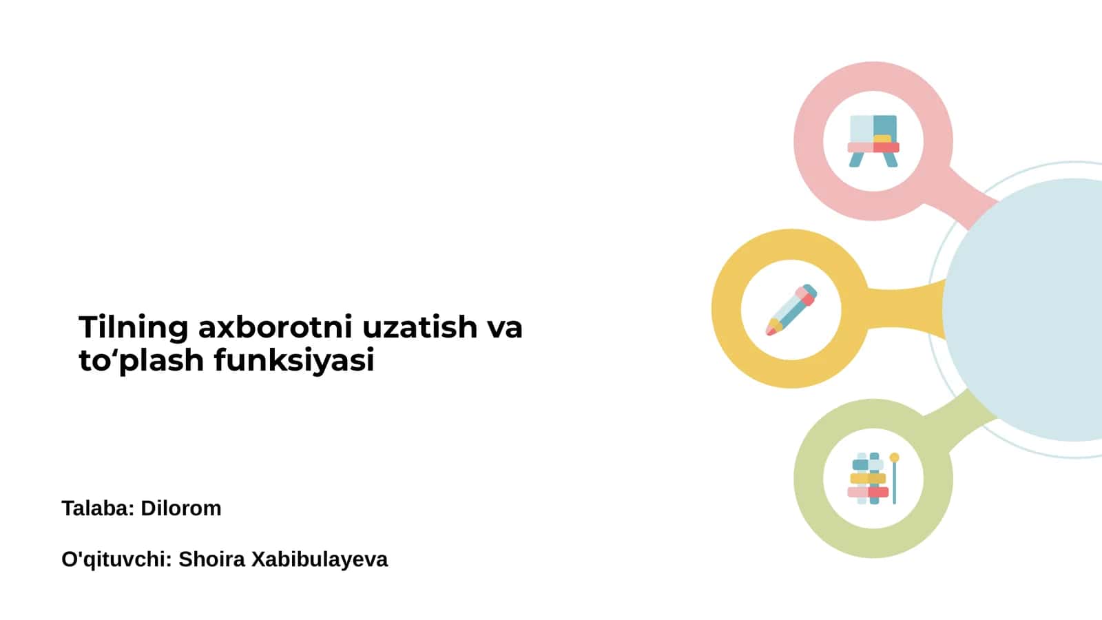 Tilning axborotni uzatish va toʻplash funksiyasi