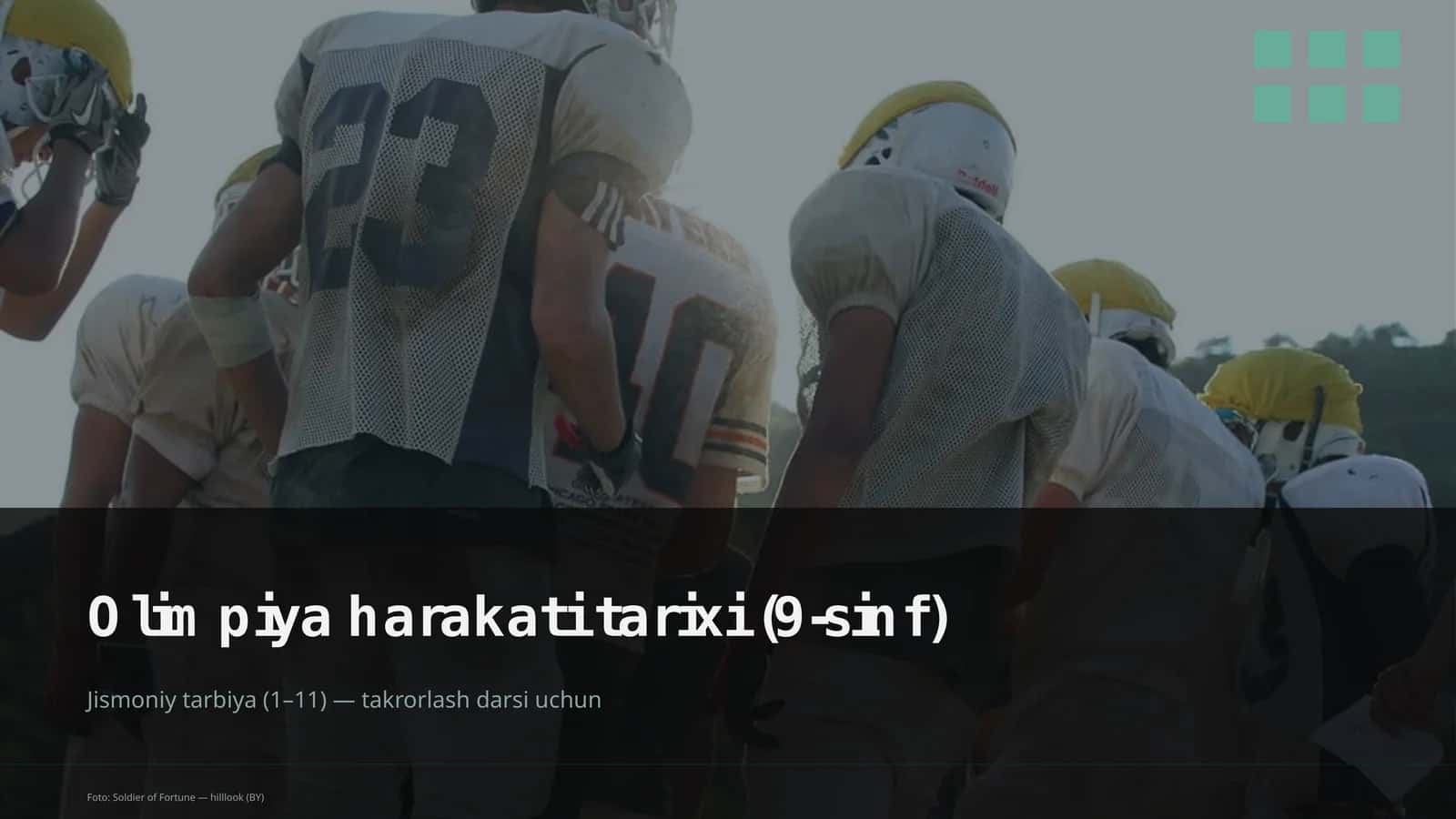 Olimpiya harakati tarixi (9-sinf)
