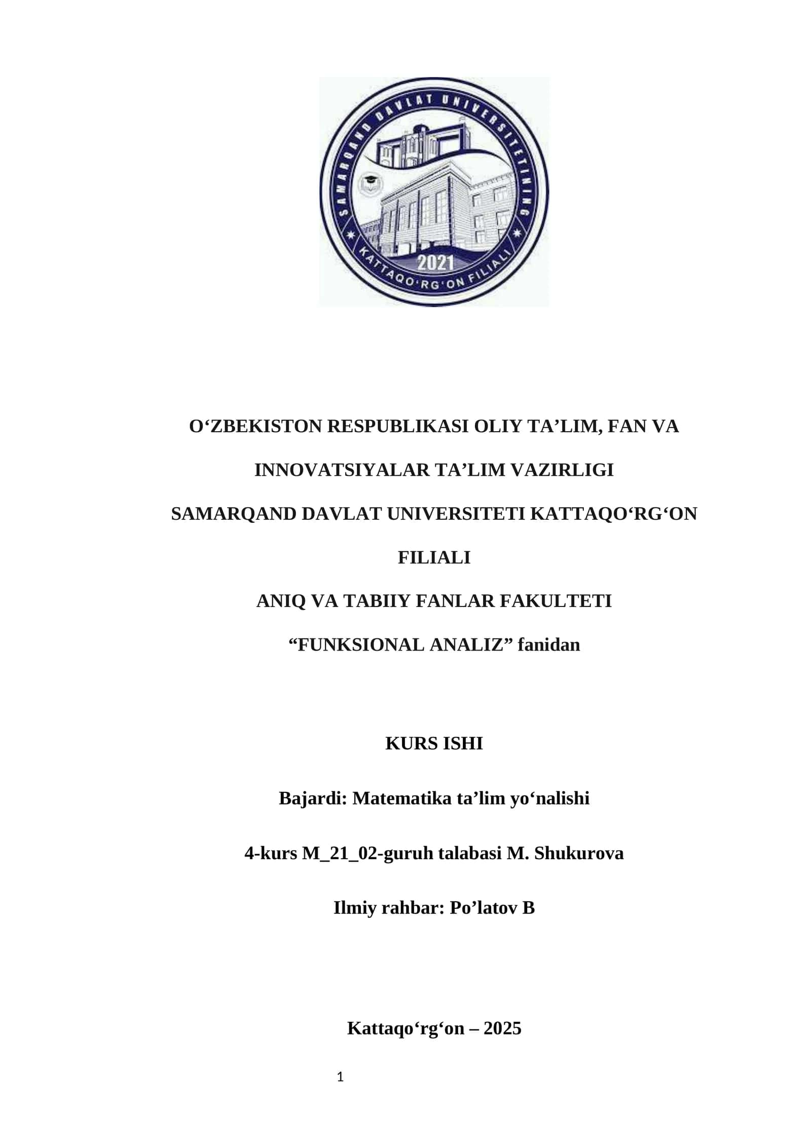 Chiziqli uzliksiz operatorlar fazosi