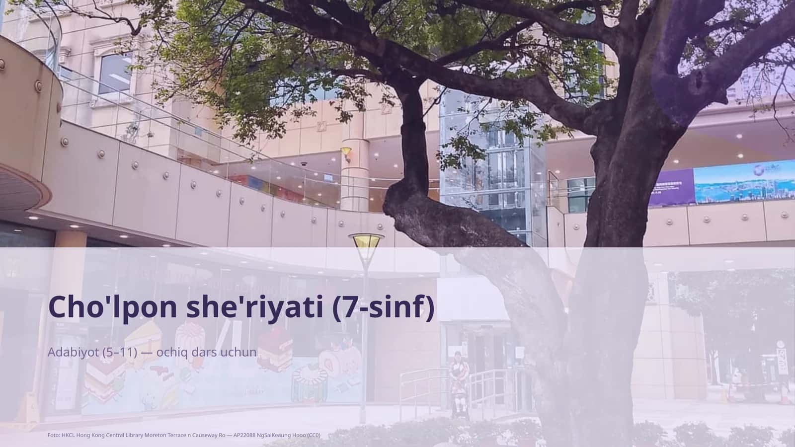 Cho'lpon she'riyati (7-sinf)