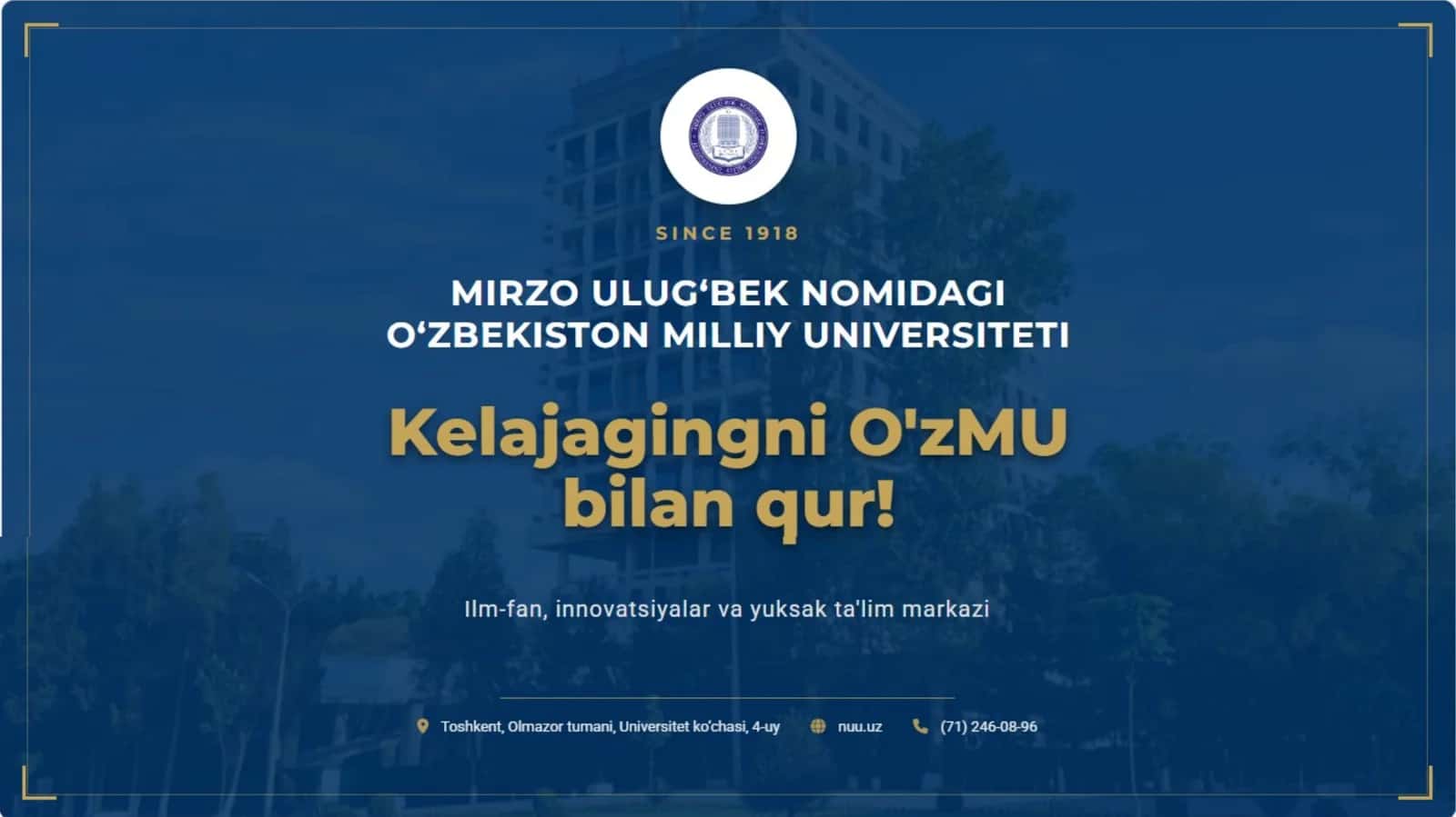 Mirzo Ulug'bek nomidagi O'zbekiston Milliy Universiteti jizzax filiali